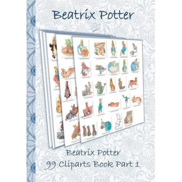 Beatrix Potter 99 Cliparts Book Part 1 ( Peter Rabbit ): Sticker, Icon, Clipart, Cliparts, download, Internet, Dropbox, Original, Children's books, ch