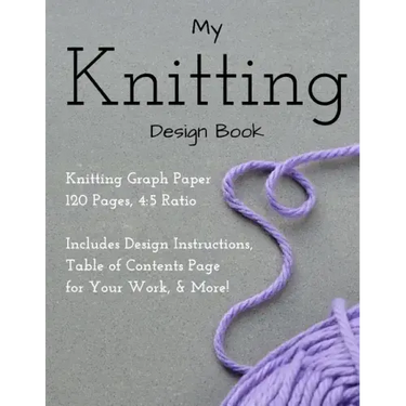 Knitting Design Graph Paper Book 4: 5 Ratio 120 Pages