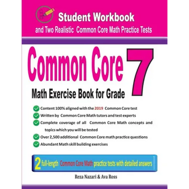 Common Core Math Exercise Book for Grade 7: Student Workbook and Two Realistic Common Core Math Tests