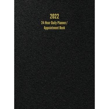2022 24-Hour Daily Planner/ Appointment Book: Dot Grid Design (One Page per Day)