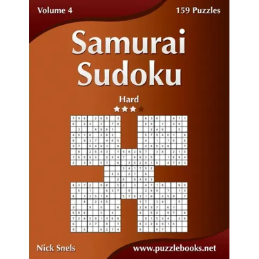 Samurai Sudoku - Hard - Volume 4 - 159 Puzzles