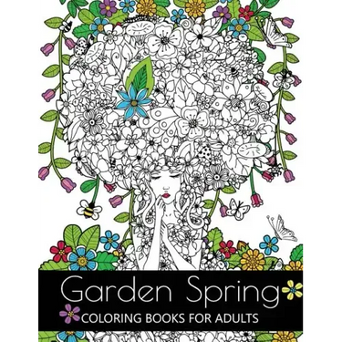 Garden Spring coloring books for Adults: An Adult coloring Book Flower and Animal Design