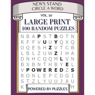 News Stand Circle a Word Vol.10: Large Print 100 Random Puzzles