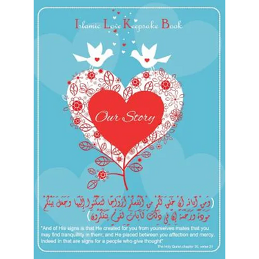 Islamic love keepsake book (Our story)