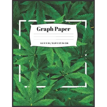 Cannabis Cover Graph Paper: 8.5x11 - 100 sheets