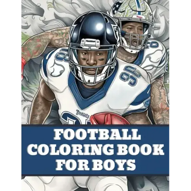 Football Coloring Book: American Football Sports Book For Boys