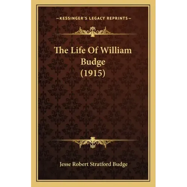 The Life Of William Budge (1915)