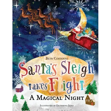 Santa's Sleigh Takes Flight! A Magical Night.