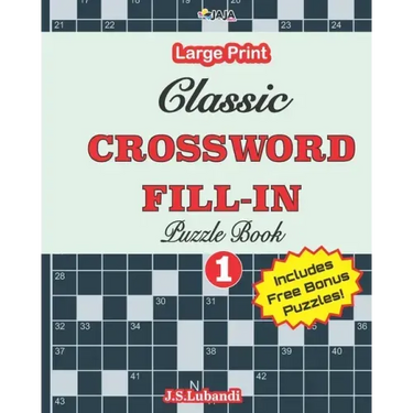 Classic CROSSWORD FILL-IN Puzzle Book; Vol.1