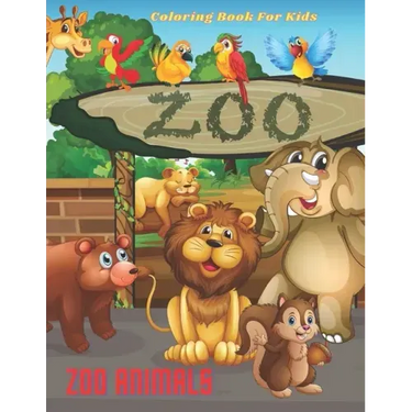 ZOO ANIMALS - Coloring Book For Kids
