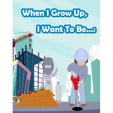 When I Grow Up, I Want To Be...: Fun Activity for Kids in Career theme Coloring, Mazes, Trace numbers, Count the number and More. (Activity book for K