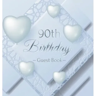 90th Birthday Guest Book: Keepsake Gift for Men and Women Turning 90 - Hardback with Funny Ice Sheet-Frozen Cover Themed Decorations & Supplies, Perso