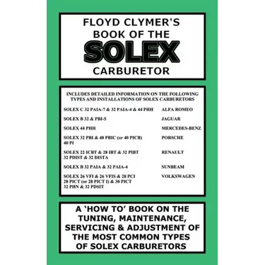 Floyd Clymer's Book of the Solex Carburetor