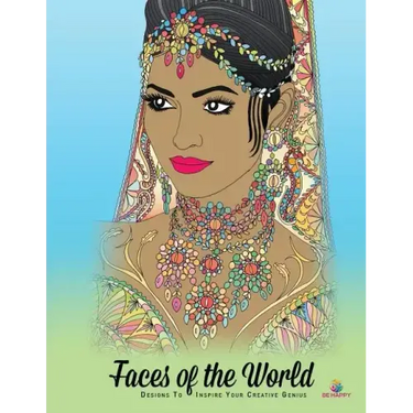 Faces of the World: Adult Coloring Book, Designs to Inspire Your Creative Genius