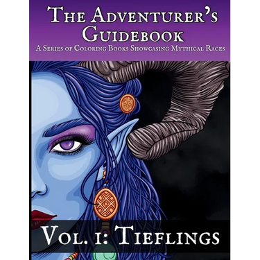 Tieflings: A Coloring Book Showcasing a Mythical Race