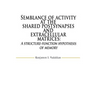 Semblance of activity at the shared postsynapses and extracellular matrices: A structure-function hypothesis of memory