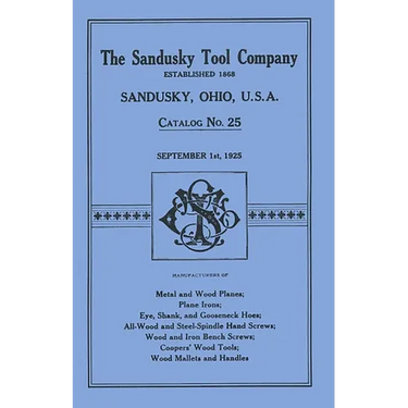 Sandusky Tool Co. 1925 Catalog: Catalog No. 25, September 1st, 1925