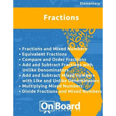 Fractions: Fractions & Mixed Numbers, Equivalent Fractions, Compare & Order Fractions, Add & Subtract Fractions w/ unlike denomin