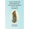 Applications For Enrollment of Chickasaw Newborn Act of 1905 Volume III
