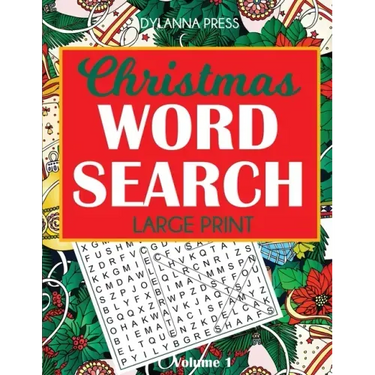 Christmas Word Search Puzzles, Large Print