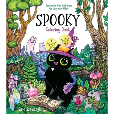 Spooky Coloring Book: Creepy But Cute Illustrations for Your Inner Witch