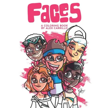 Faces: A Coloring Book by Alex Carrillo