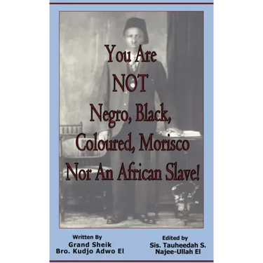 You Are NOT Negro, Black, Coloured, Morisco Nor An African Slave!