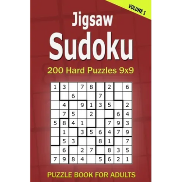 Jigsaw Sudoku Puzzle Book for Adults: 200 Hard Puzzles 9x9 (Volume1)