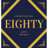 Happy 80th Birthday Guest Book (Hardcover): Happy 80th Birthday Guest book, party and birthday celebrations decor, memory book, eighty birthday, happy
