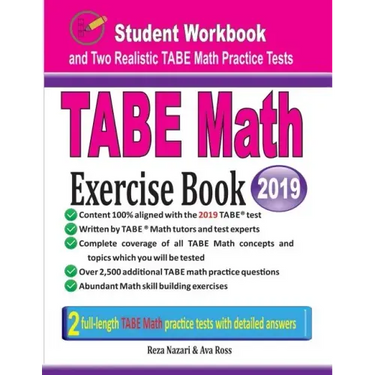 TABE Math Exercise Book: Student Workbook and Two Realistic TABE Math Tests