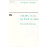 Memoires for Paul de Man