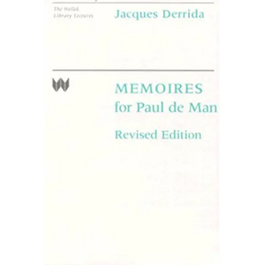 Memoires for Paul de Man