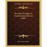 The Duty Of Judges As Constitutional Advisers (1889)