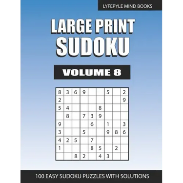 Large Print Sudoku: Easy Large Print Sudoku Volume 8