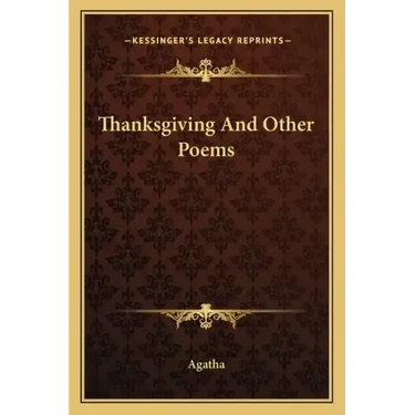 Thanksgiving and Other Poems