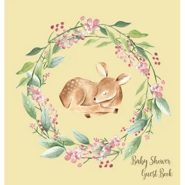 Woodland Baby Shower Guest Book (Hardcover)