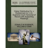 Claber Distributing Co. V. Rubbermaid Inc. U.S. Supreme Court Transcript of Record with Supporting Pleadings