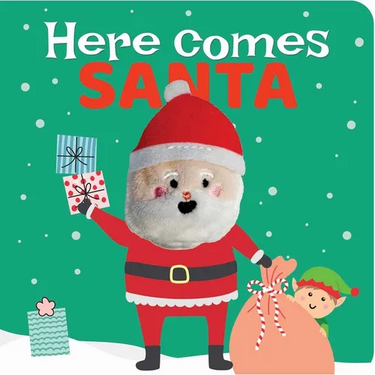 Here Comes Santa: Finger Puppet Book: Board Book with Finger Puppet