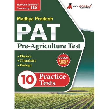 MP Pat: Pre Agriculture Test PCB Book (English Edition) 2023 Physics, Chemistry and Biology 10 Full Practice Tests with Free Access To Online Tests