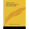 Tables For The Determination Of New Mexico Bees (1898)