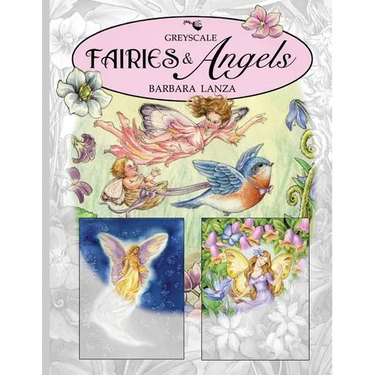 Fairies & Angels: A Greyscale Fairy Lane Coloring Book