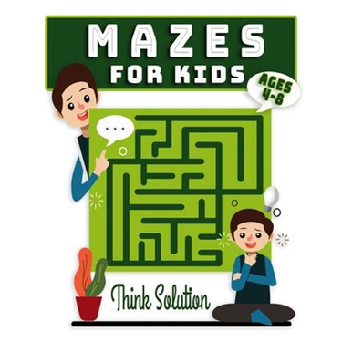 Mazes For Kids Ages 4-8: Maze Activity Book - 4-6, 6-8 - Workbook for children, Puzzles, and Problem Solving