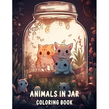 Animals In Jar Coloring Book: Explore The Fascinating World Of Animals In Jar With Cute Animals