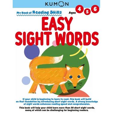 Kumon My Bk of Reading Skills: Easy Sight Words