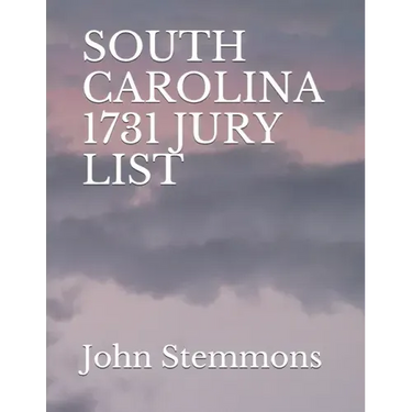 South Carolina 1731 Jury List