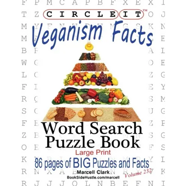 Circle It, Veganism Facts, Word Search, Puzzle Book