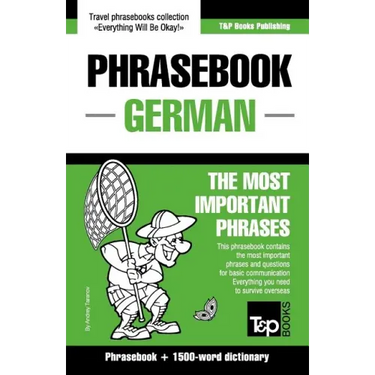 English-German phrasebook and 1500-word dictionary