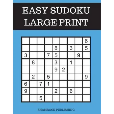 Easy Sudoku Puzzle Books Large Print