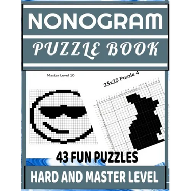 Nonogram Puzzle Book: Picross: Hanjie: Griddlers: Nonogram Puzzle Books for Adults: Japanese Crossword Picture Puzzles