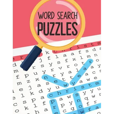 Word Search Puzzles: Easy-to-see Full Page Seek and Circle Word Searches, Brian game book for seniors in this Christmas Gift idea.